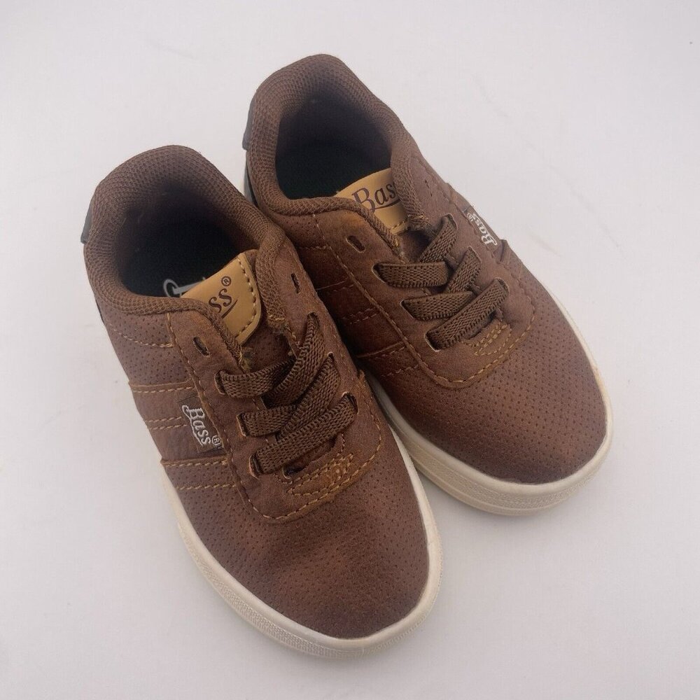 Bass Toddler Boys Shoes Size 5 | 753297-C9H Brown Slip On Loafers
